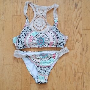Racerback Crochet Bikini